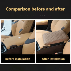 Memory Cotton Leather Car Armrest Box Pad