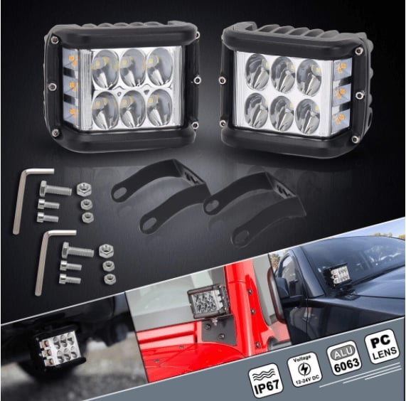 ⏰Car Dual Sides LED Dual Color Light