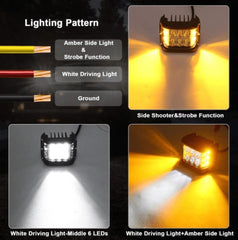 ⏰Car Dual Sides LED Dual Color Light