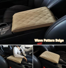 Memory Cotton Leather Car Armrest Box Pad